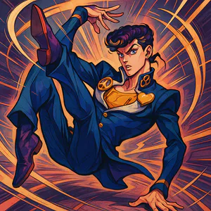 Thumbnail for Battle Pose Prompt Generator (JoJo's Bizarre Adventure)