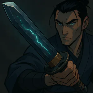 Thumbnail for Meteor Iron Sword Name Generator (Blue Eye Samurai)